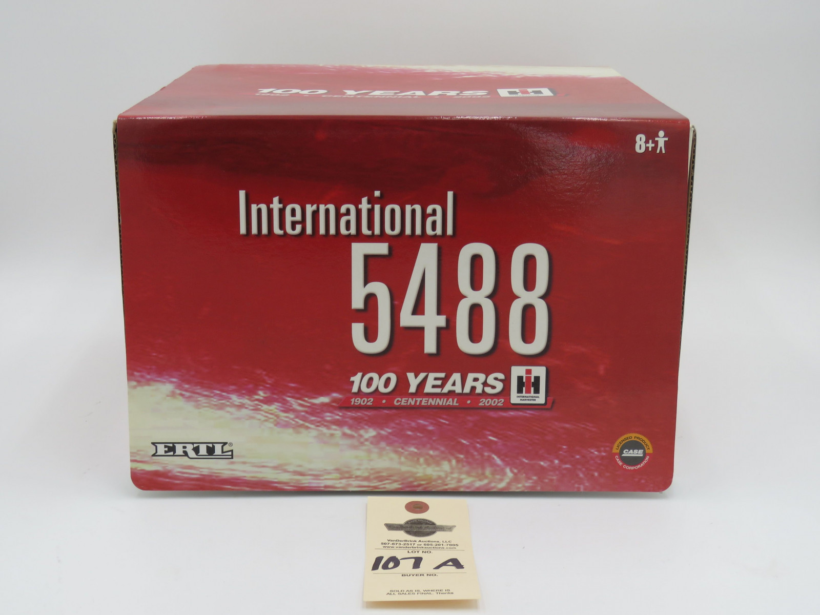 2002 ERTL INTERNATIONAL 5488 NIB  THIS 5488 MODEL IS THE FIRST IN THE 4 PIECE INTERNATIONAL HARVESTER 100TH ANNIVERSARY SERIES. THIS PRODUCTION RUN WILL BE LIMITED TO 5,000 PIECES.  1/16TH SCALE - Image 1