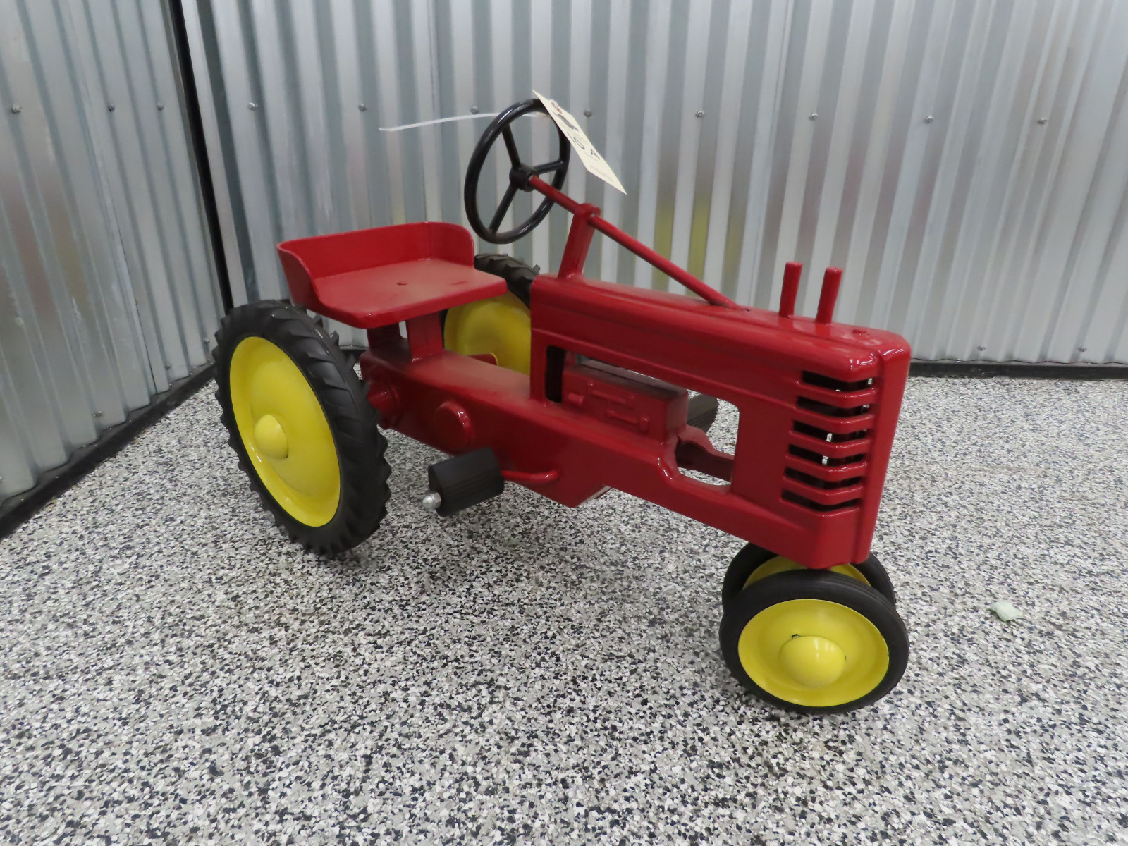 John Deer Pedal Tractor Painted Red - Image 1