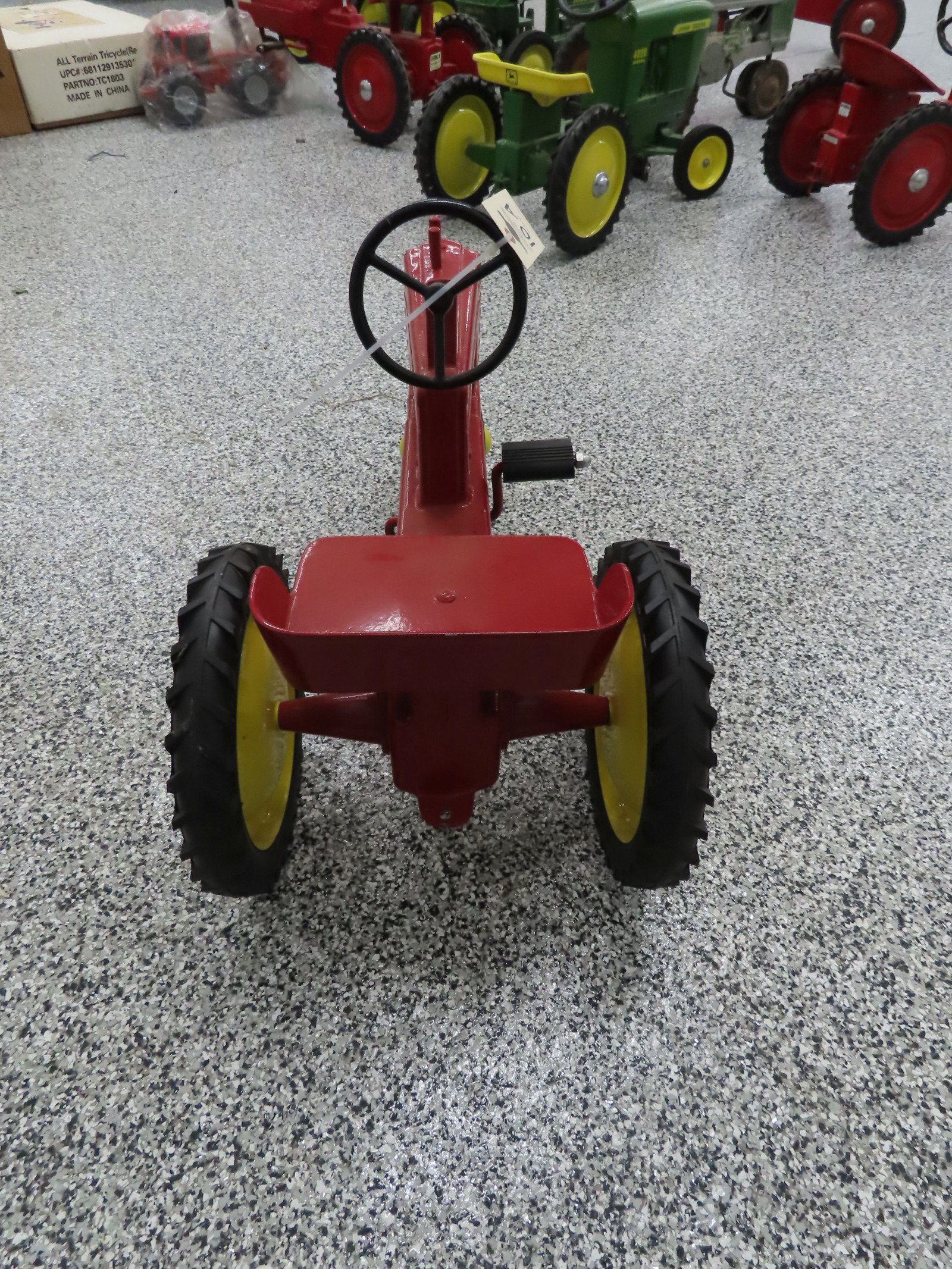 John Deer Pedal Tractor Painted Red - Image 7
