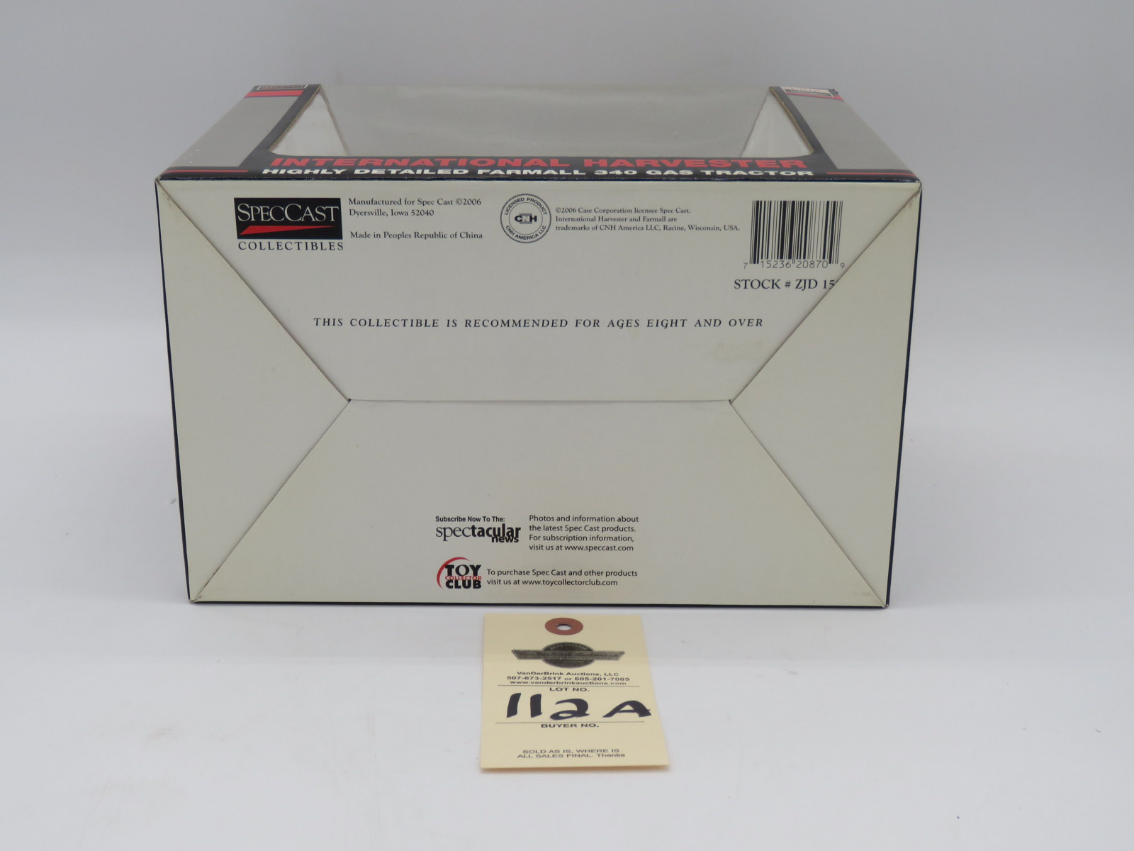 SPECCAST ERTL IH 340 GAS NARROW FRONT TRACTOR HIGHLY DETAILED CLASSIC SERIES 1/16 SCALE - Image 6