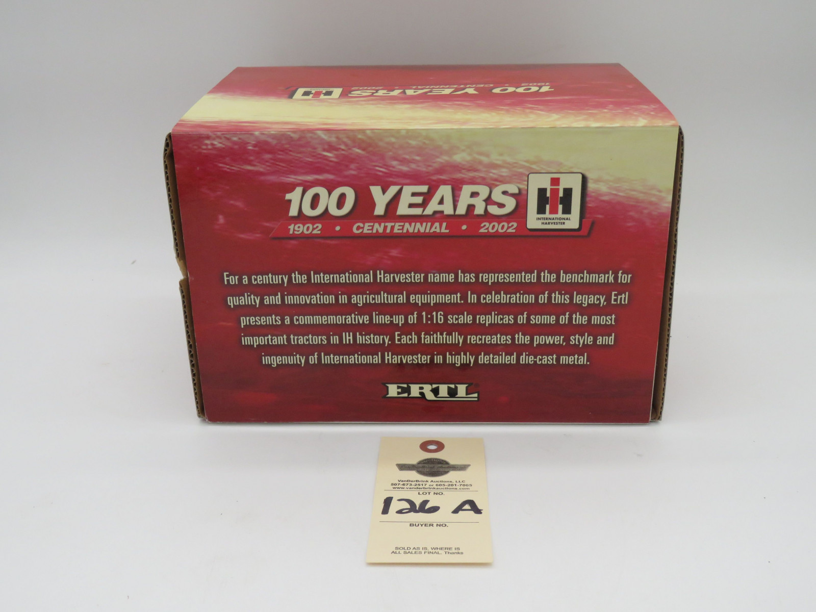 ERTL CENTENNIAL EDITION FARMALL M (LP) BOX IS COMING APART 1/16TH SCALE - Image 6