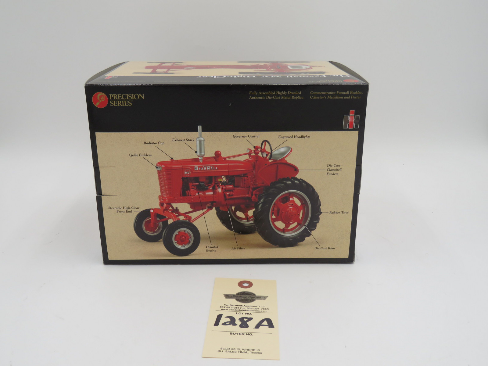 ERTL PRECISION SERIES THE FARMALL MV  NIB HIGHLY DETAILED AUTHENTIC DIE CAST METAL REPLICA 1/16TH SCALE - Image 4