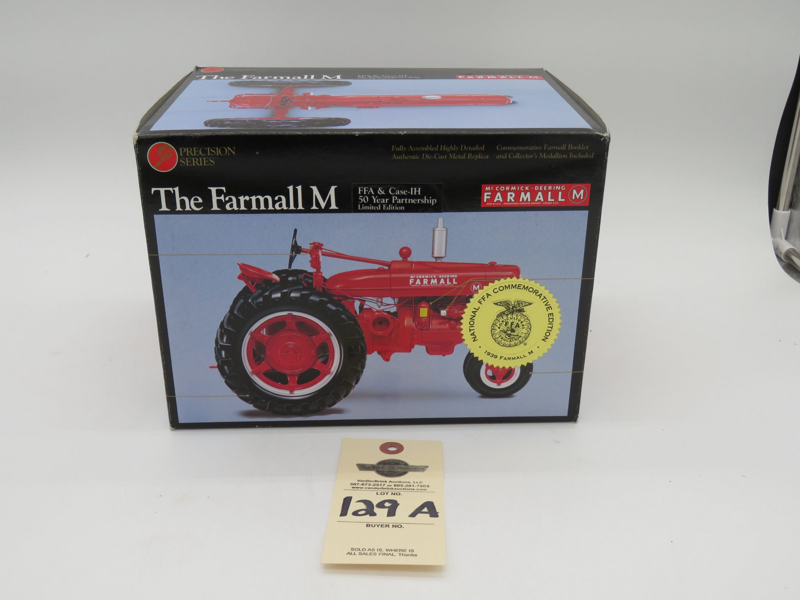 1995 ERTL PRECISION SERIES THE FARMALL M FFA & CASE IH 50 YEAR PARTNERSHIP LIMITED EDITION NIB 1/16 SCALE - Image 1