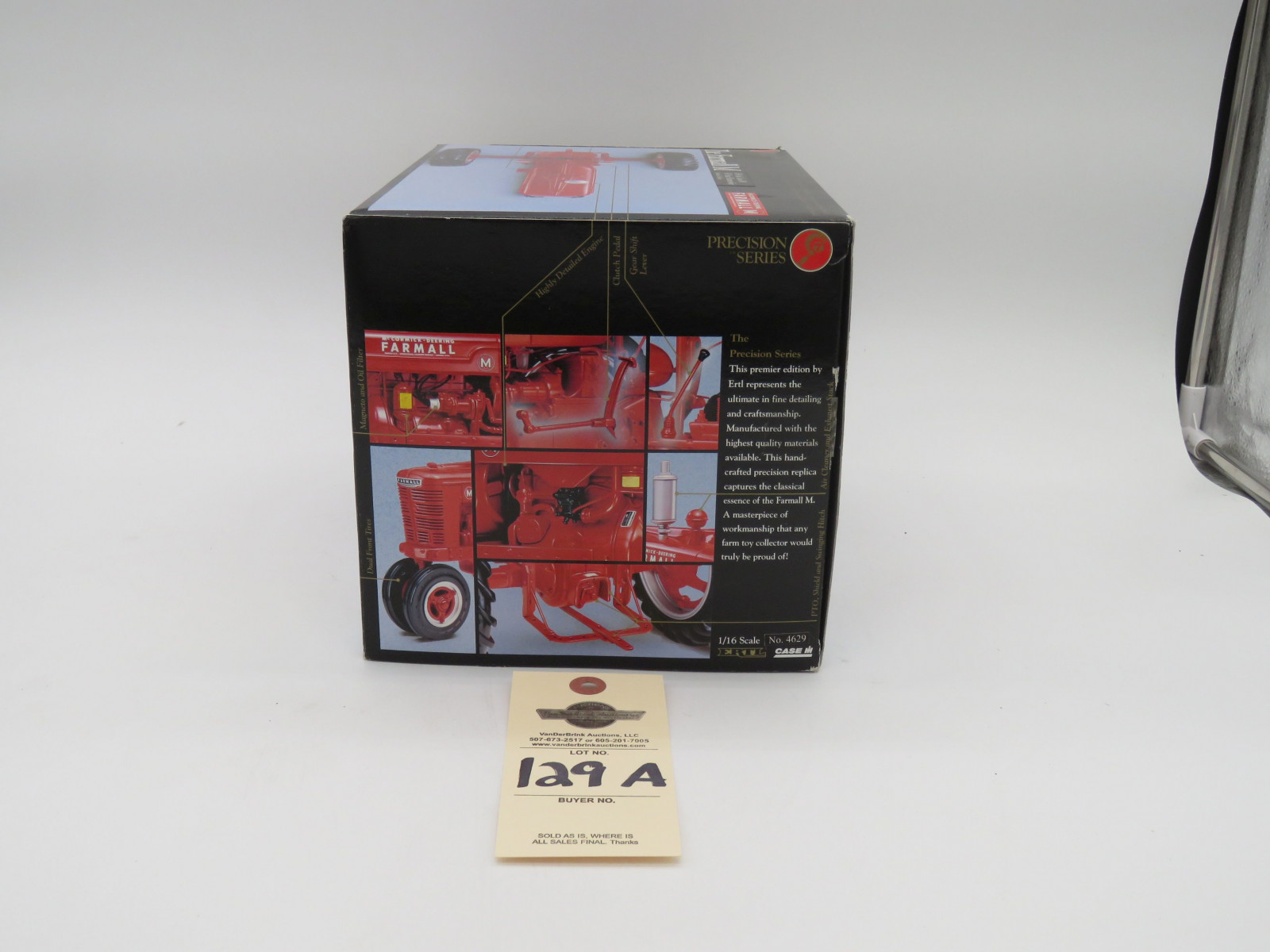 1995 ERTL PRECISION SERIES THE FARMALL M FFA & CASE IH 50 YEAR PARTNERSHIP LIMITED EDITION NIB 1/16 SCALE - Image 3