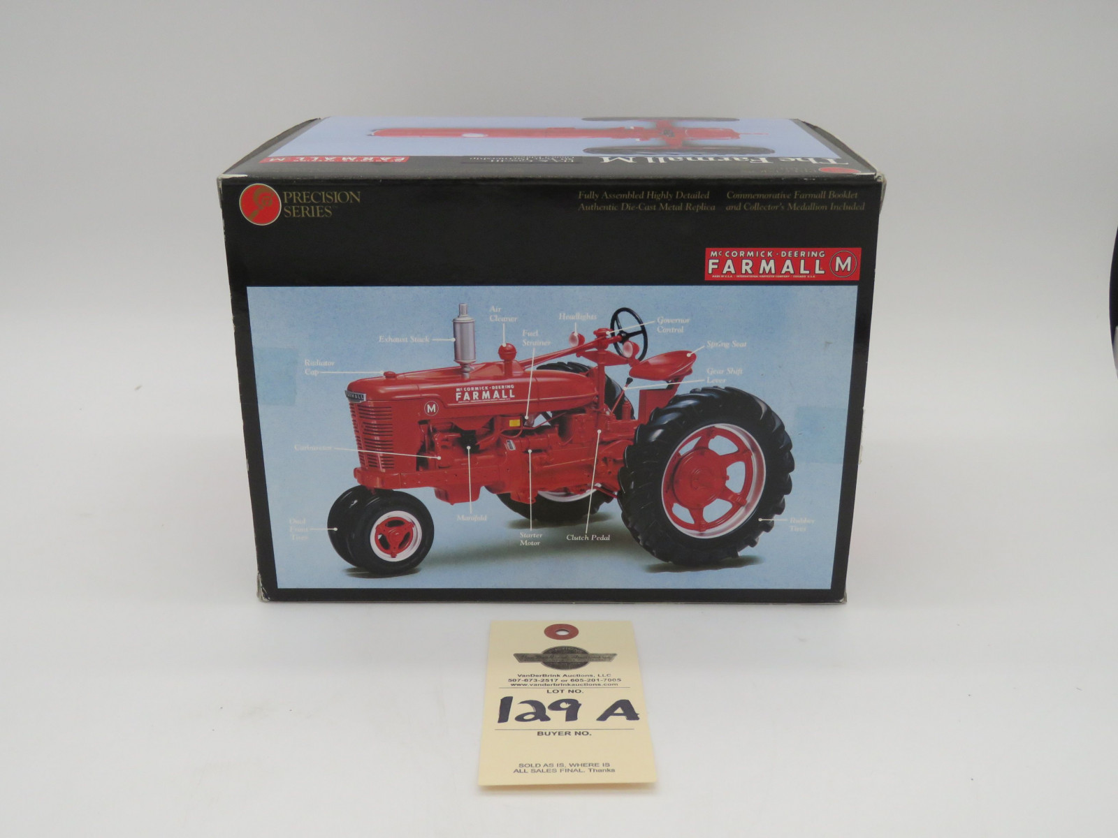 1995 ERTL PRECISION SERIES THE FARMALL M FFA & CASE IH 50 YEAR PARTNERSHIP LIMITED EDITION NIB 1/16 SCALE - Image 4
