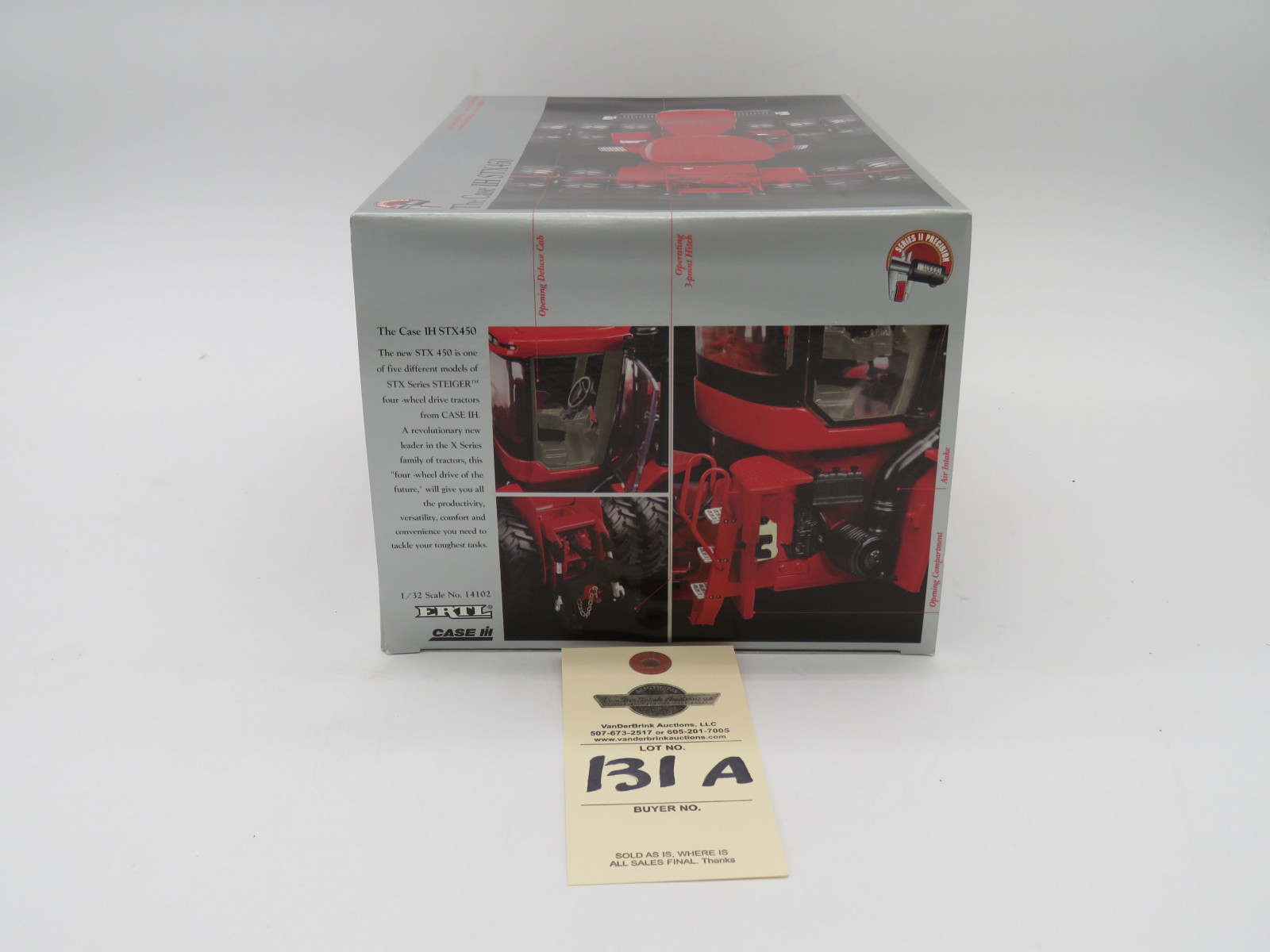 2002 ERTL PRECISION SERIES ll THE CASE IH STX 450 NIB HIGHLY DETAILED DIE CAST METAL REPLICA 1/32 SCALE - Image 3