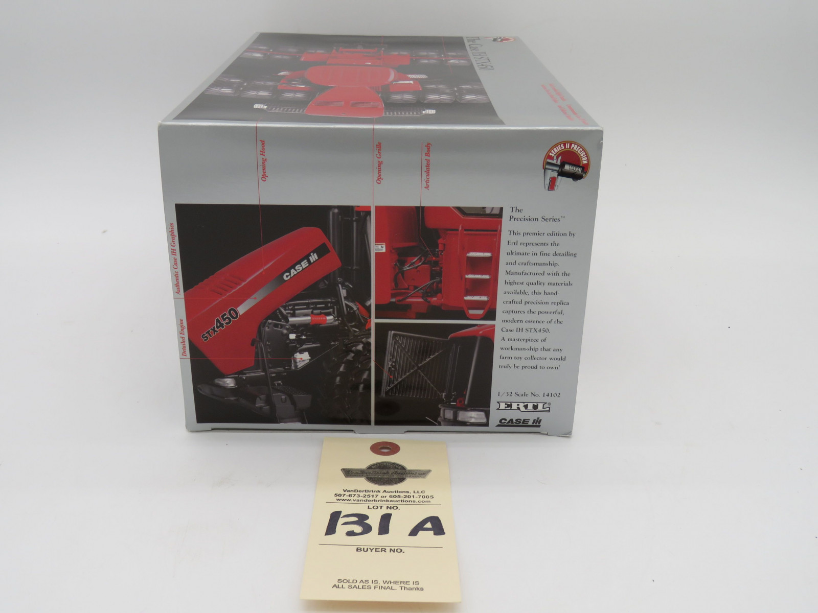 2002 ERTL PRECISION SERIES ll THE CASE IH STX 450 NIB HIGHLY DETAILED DIE CAST METAL REPLICA 1/32 SCALE - Image 5