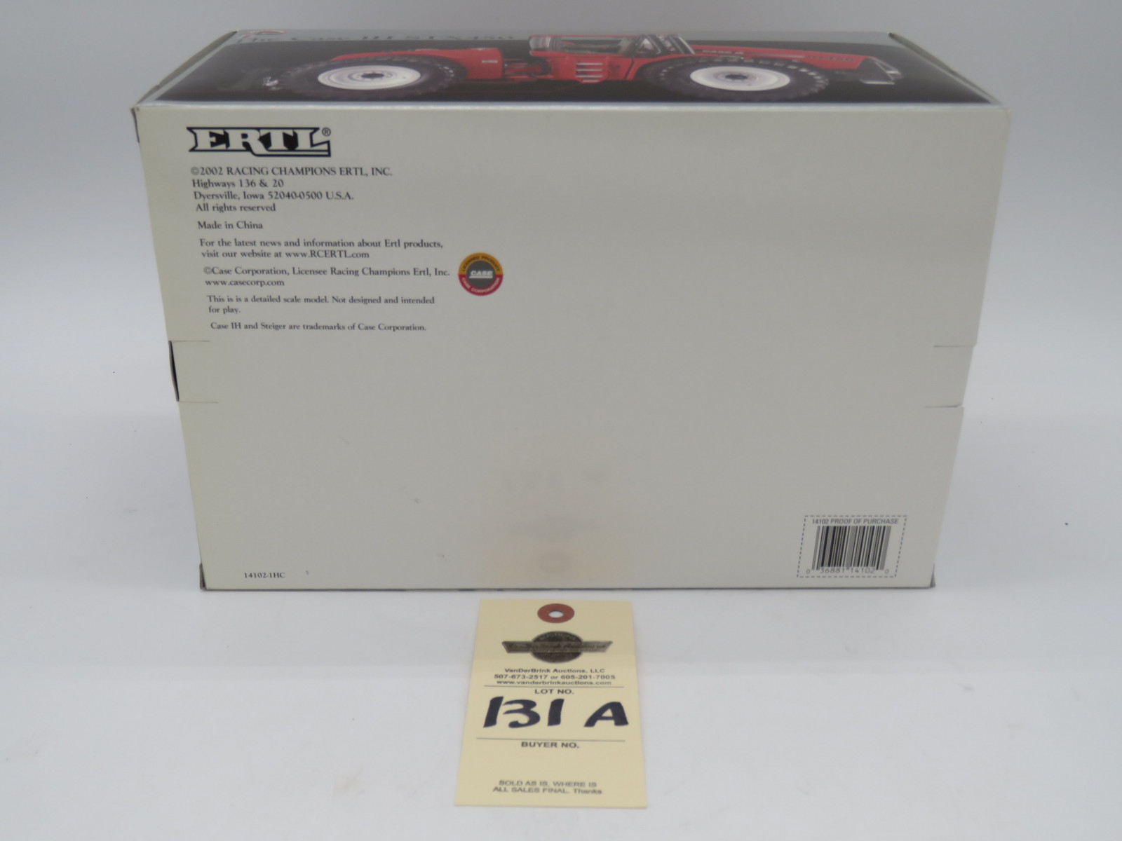 2002 ERTL PRECISION SERIES ll THE CASE IH STX 450 NIB HIGHLY DETAILED DIE CAST METAL REPLICA 1/32 SCALE - Image 6