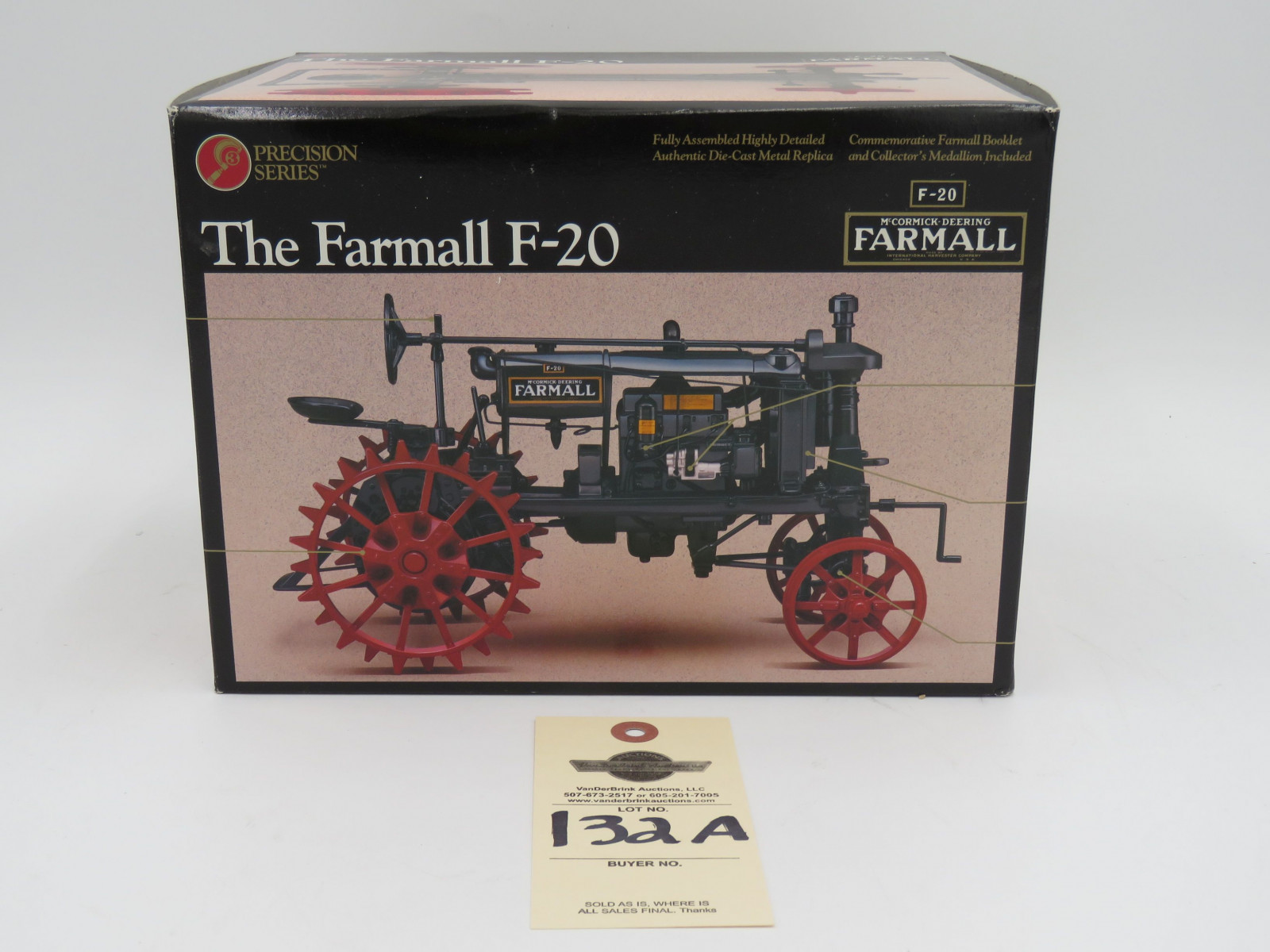1992 ERTL PRECISION SERIES THE FARMALL F-20 AUTHENTIC DIE CAST METAL REPLICA 1/16 SCALE NIB - Image 1
