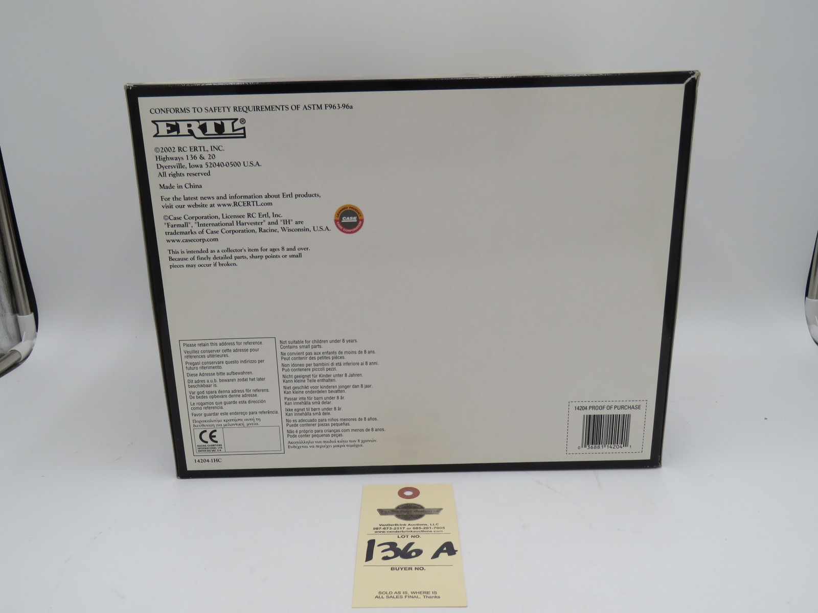 2002 ERTL PRECISION SERIES THE INTERNATIONAL HARVESTER 1466 TURBO METAL DIECAST 1/16 SCALE - Image 6