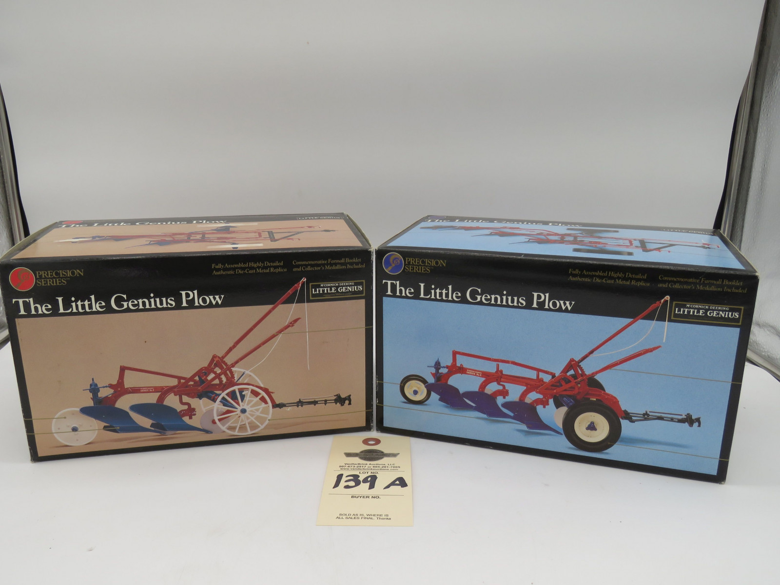 2 ERTL PRECISION SERIES THE LITTLE GENIUS PLOW  1/16 SCALE AND PRECISION SERIES THE LITTLE GENIUS PLOW 1/16 SCALE  NIB - Image 1