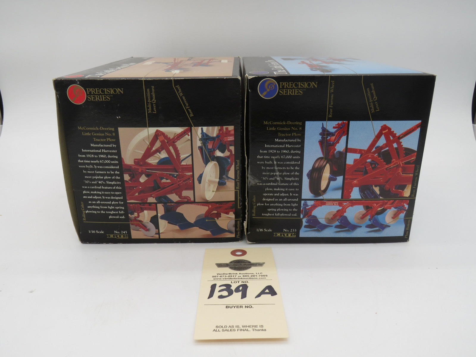 2 ERTL PRECISION SERIES THE LITTLE GENIUS PLOW  1/16 SCALE AND PRECISION SERIES THE LITTLE GENIUS PLOW 1/16 SCALE  NIB - Image 3