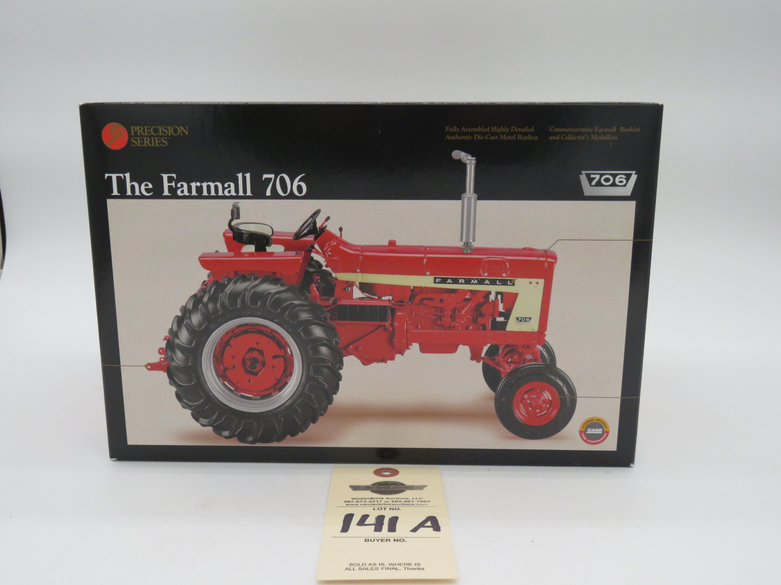 ERTL PRECISION SERIES THE FARMALL 706  1/16 SCALE NIB DIE-CAST METAL - Image 1