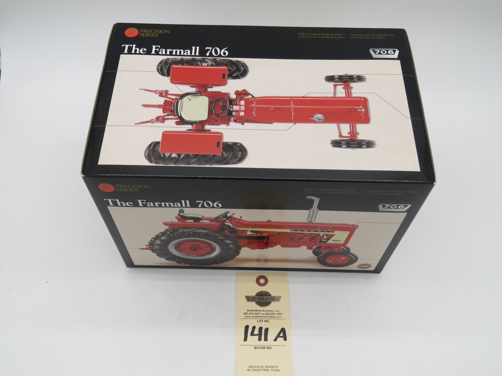 ERTL PRECISION SERIES THE FARMALL 706  1/16 SCALE NIB DIE-CAST METAL - Image 2