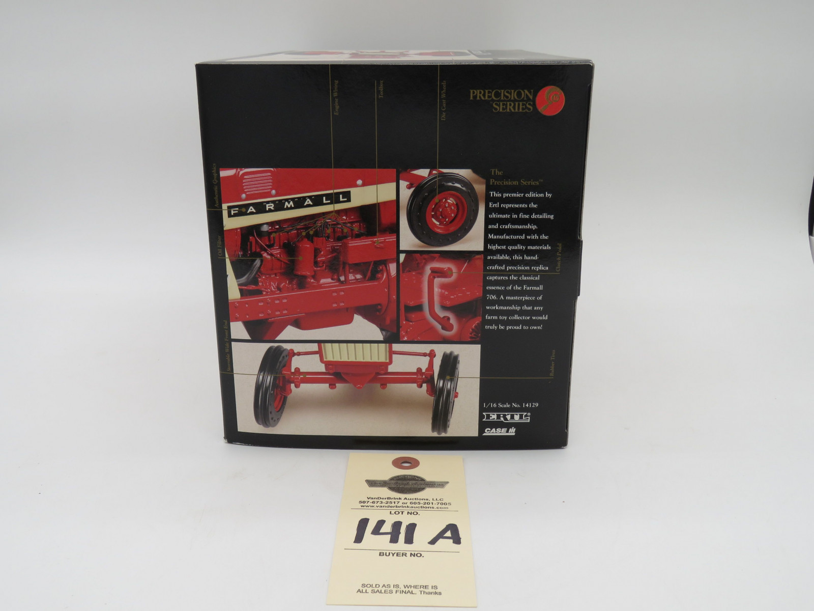 ERTL PRECISION SERIES THE FARMALL 706  1/16 SCALE NIB DIE-CAST METAL - Image 3
