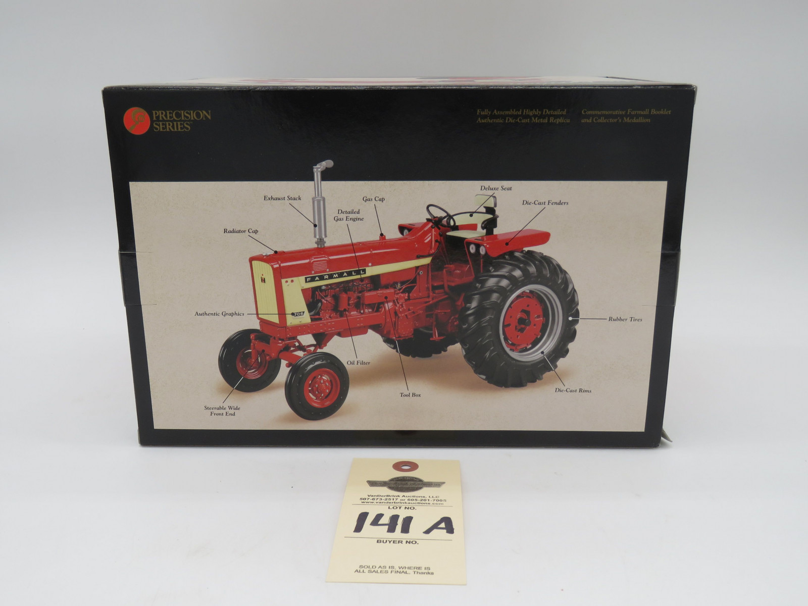ERTL PRECISION SERIES THE FARMALL 706  1/16 SCALE NIB DIE-CAST METAL - Image 4