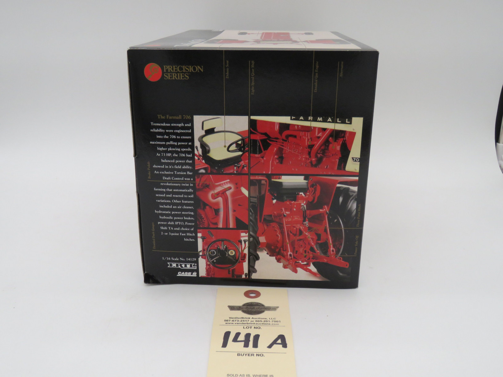 ERTL PRECISION SERIES THE FARMALL 706  1/16 SCALE NIB DIE-CAST METAL - Image 5
