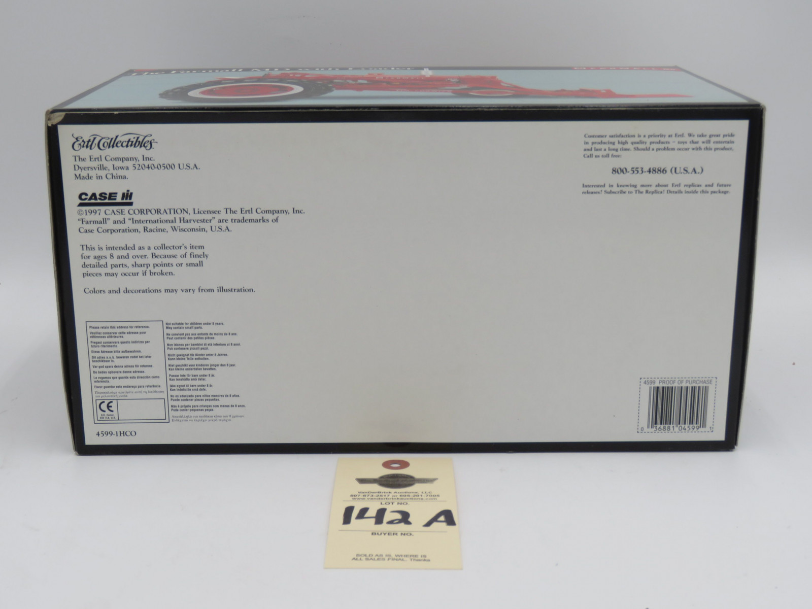 1997 ERTL PRECISION SERIES THE FARMALL MD  WITH LOADER FULLY ASSEMBLED HIGHLY DETAILED METAL DIECAST 1/16 SCALE - Image 6