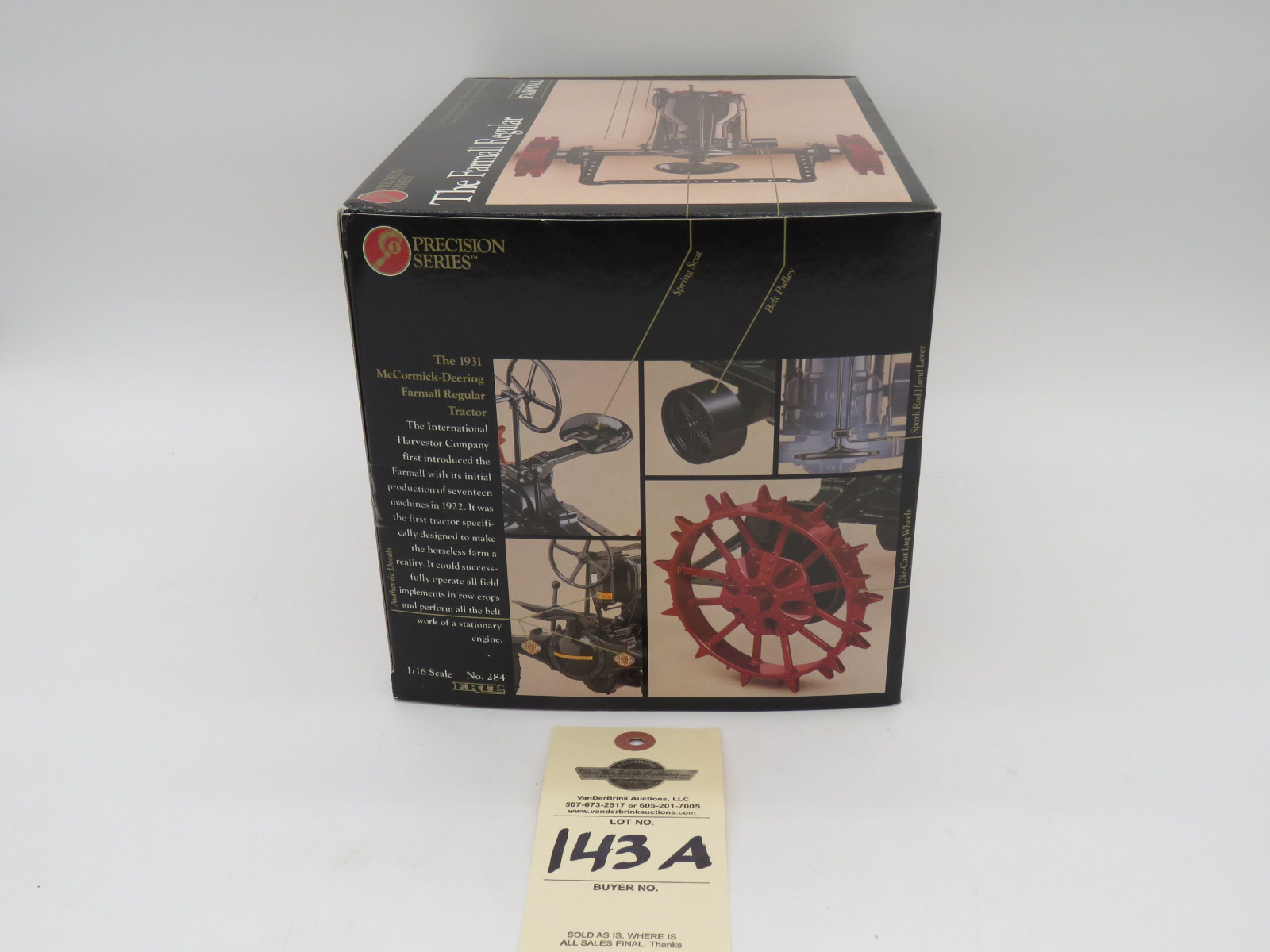 1991 ERTL PRECISION SERIES THE FARMALL REGULAR 1/16 SCALE NIB - Image 5