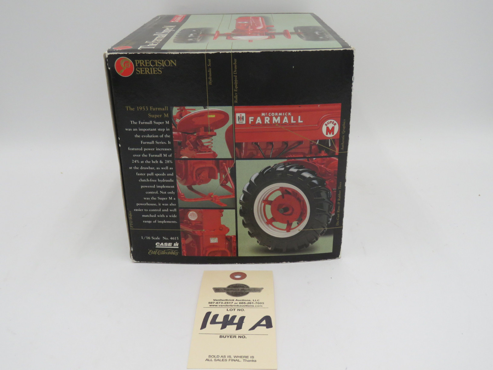 1996 ERTL PRECISION SERIES FARMALL SUPER M ERTL 1/16 SCALE NIB, BOX HAS SOME WEAR - Image 5