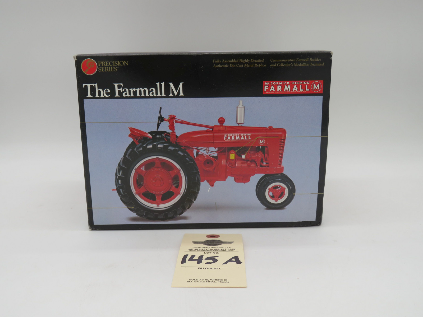 1995 ERTL PRECISION SERIES 7 THE FARMALL M DIECAST 1/16 SCALE DIE-CAST METAL - Image 1