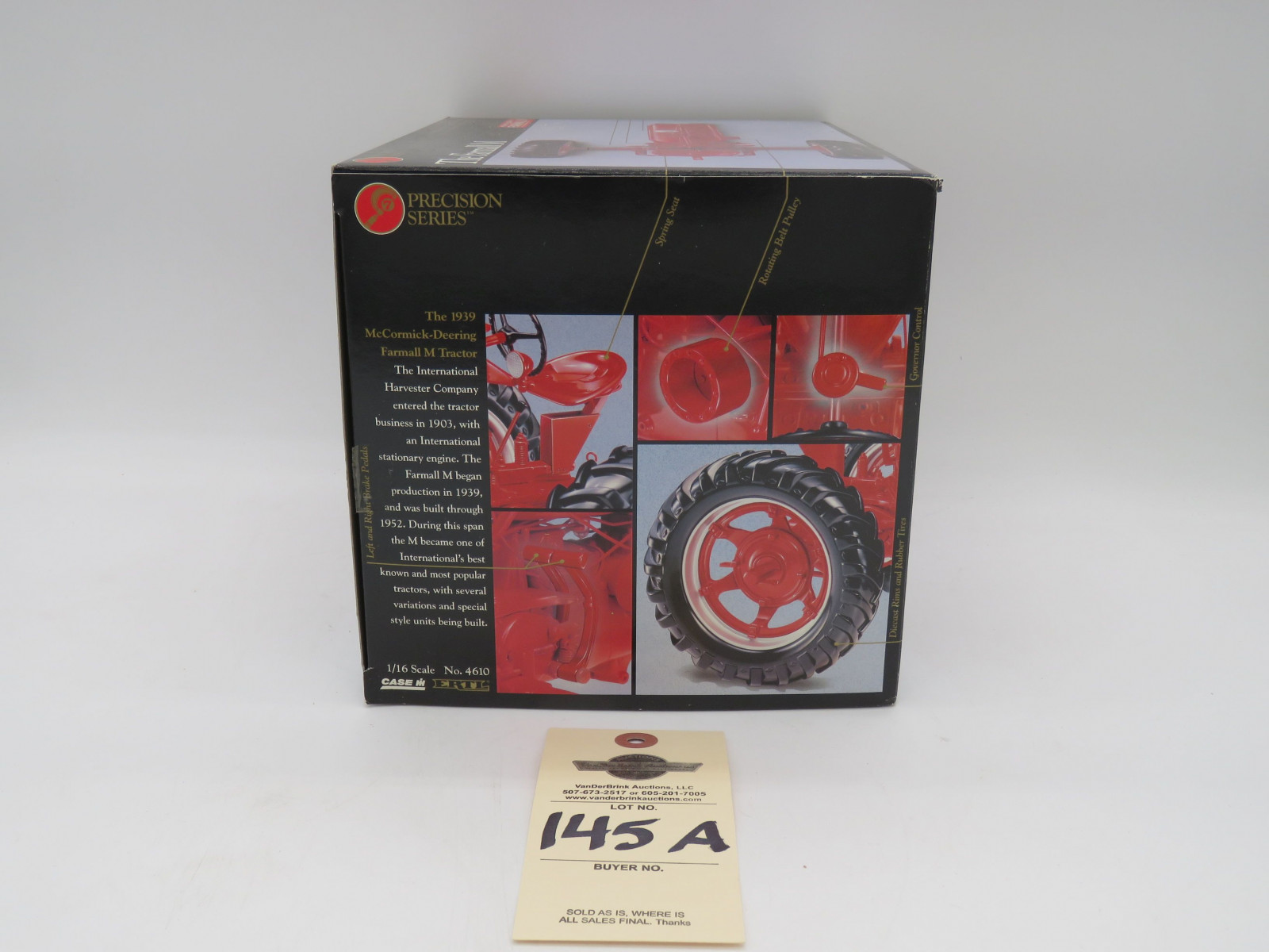 1995 ERTL PRECISION SERIES 7 THE FARMALL M DIECAST 1/16 SCALE DIE-CAST METAL - Image 5