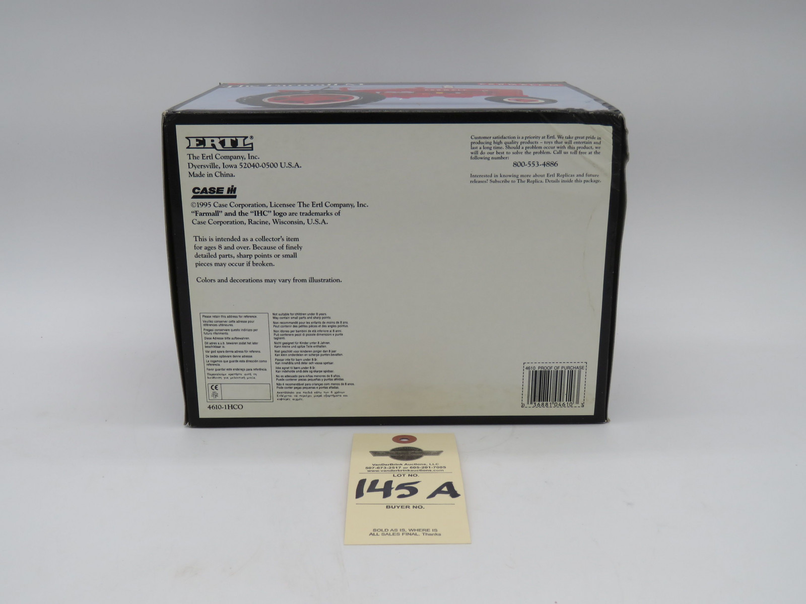 1995 ERTL PRECISION SERIES 7 THE FARMALL M DIECAST 1/16 SCALE DIE-CAST METAL - Image 6