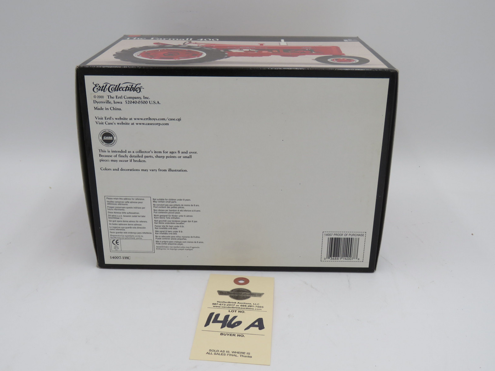 2000 ERTL PRECISION SERIES 13 THE FARMALL 400 METAL DIECAST NIB 1/16 SCALE - Image 6