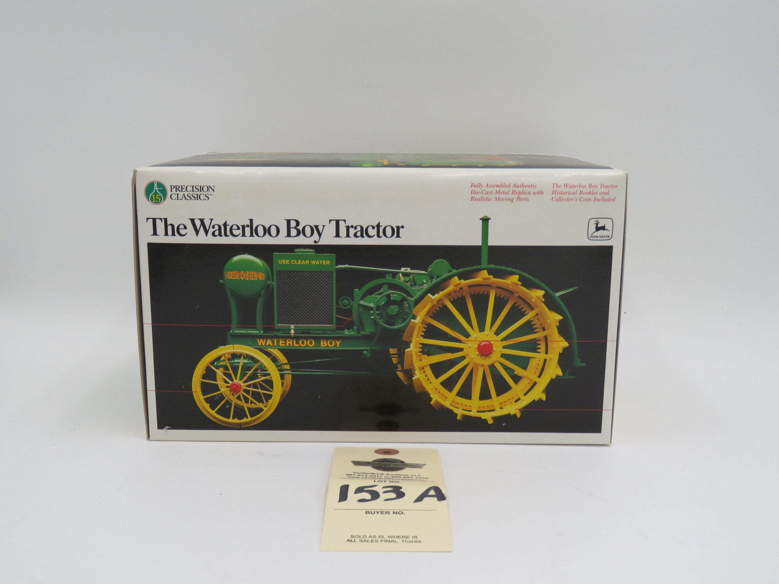 ERTL PRECISION CLASSICS 15 THE WATERLOO BOY TRACTOR JD 1/16 SCALE NIB - Image 1