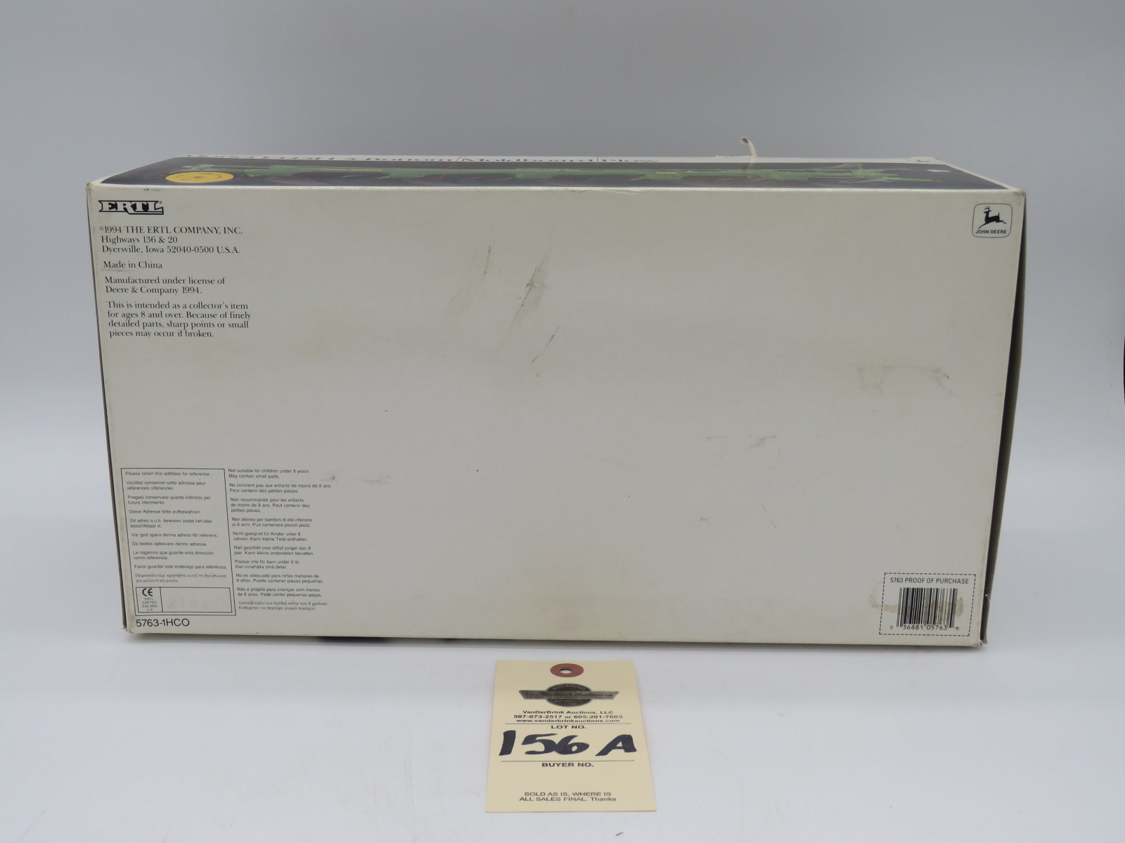 1994 ERTL THE PRECISION CLASSICS 6 MODEL F145H 5-BOTTOM MOLDBOARD PLOW JD METAL DIECAST 1/16 SCALE NIB - Image 6