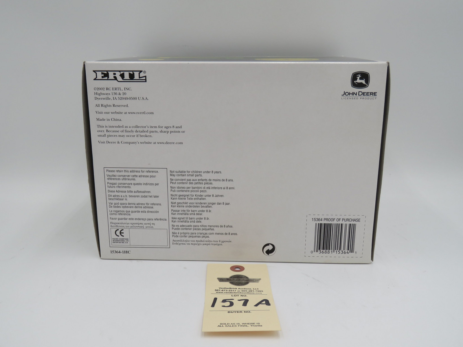 2002 ERTL PRECISION CLASSICS 21 THE MODEL 630 TRACTOR METAL DIECAST NIB 1/16 - Image 6