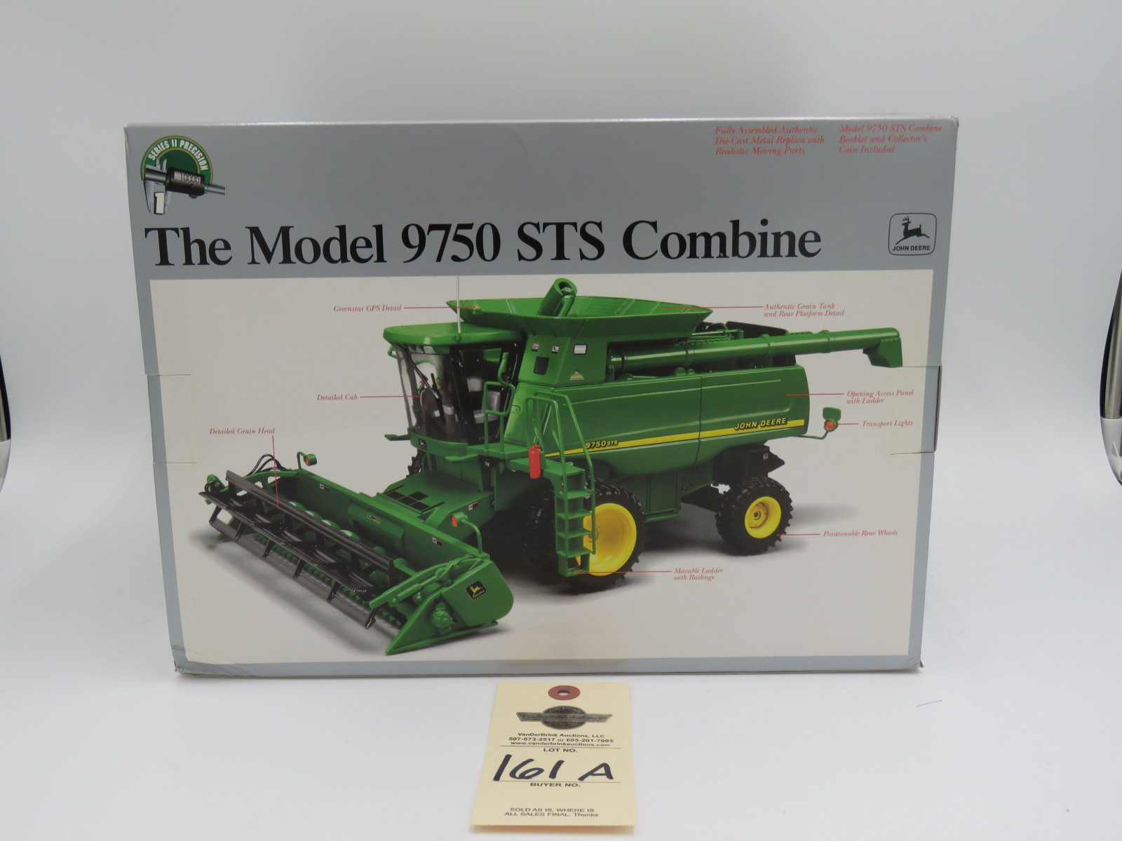 2002 ERTL SERIES ll 1 PRECISION THE MODEL 9750 ST COMBINE JD METAL DIECAST NIB  1/32 SCALE - Image 1