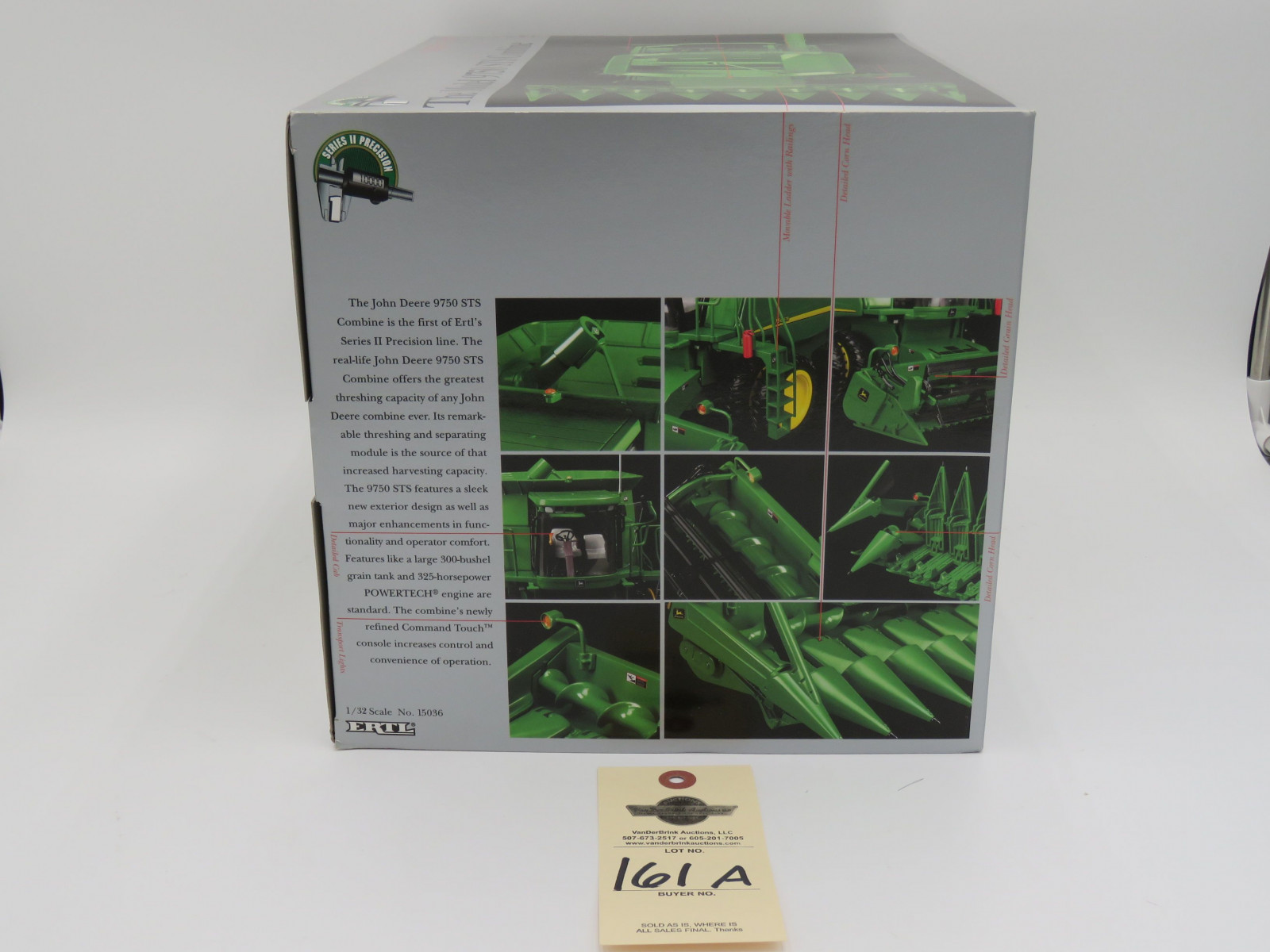 2002 ERTL SERIES ll 1 PRECISION THE MODEL 9750 ST COMBINE JD METAL DIECAST NIB  1/32 SCALE - Image 3