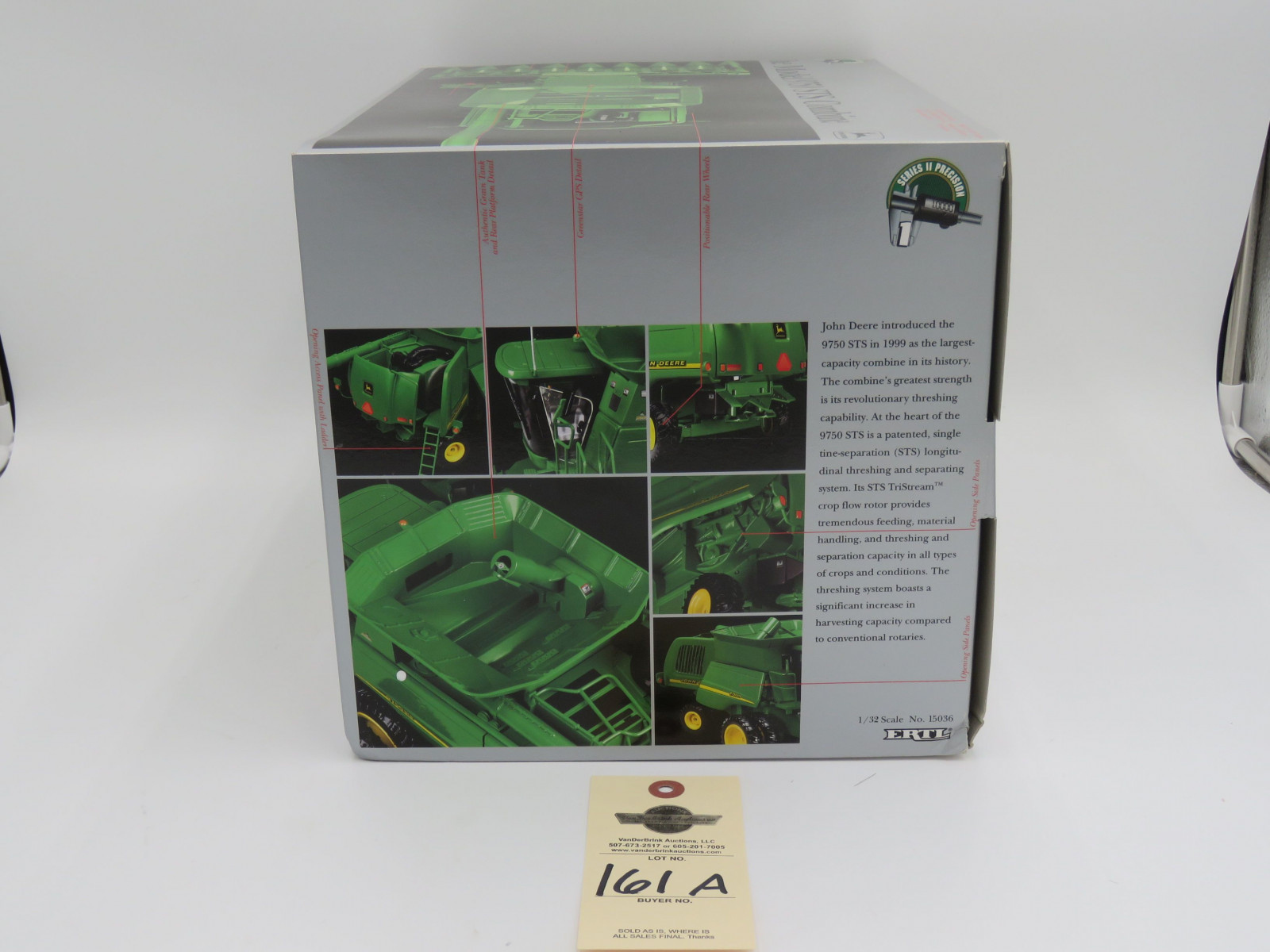 2002 ERTL SERIES ll 1 PRECISION THE MODEL 9750 ST COMBINE JD METAL DIECAST NIB  1/32 SCALE - Image 5