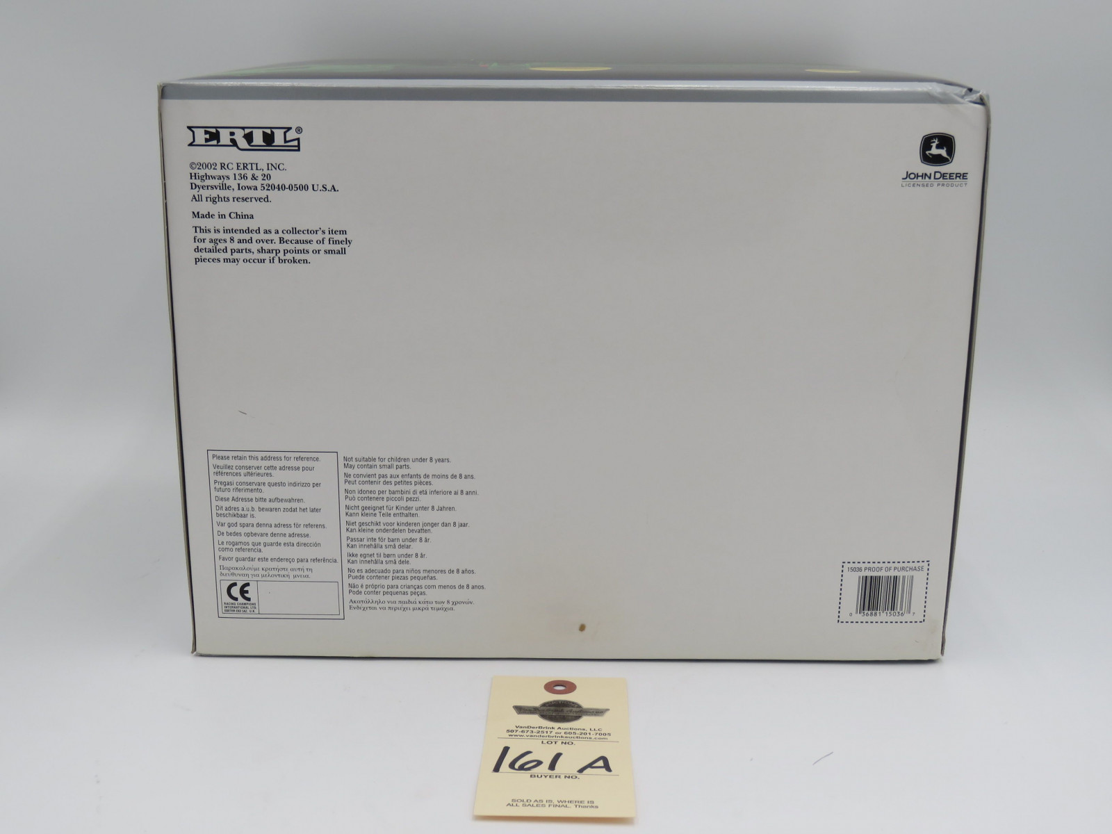 2002 ERTL SERIES ll 1 PRECISION THE MODEL 9750 ST COMBINE JD METAL DIECAST NIB  1/32 SCALE - Image 6