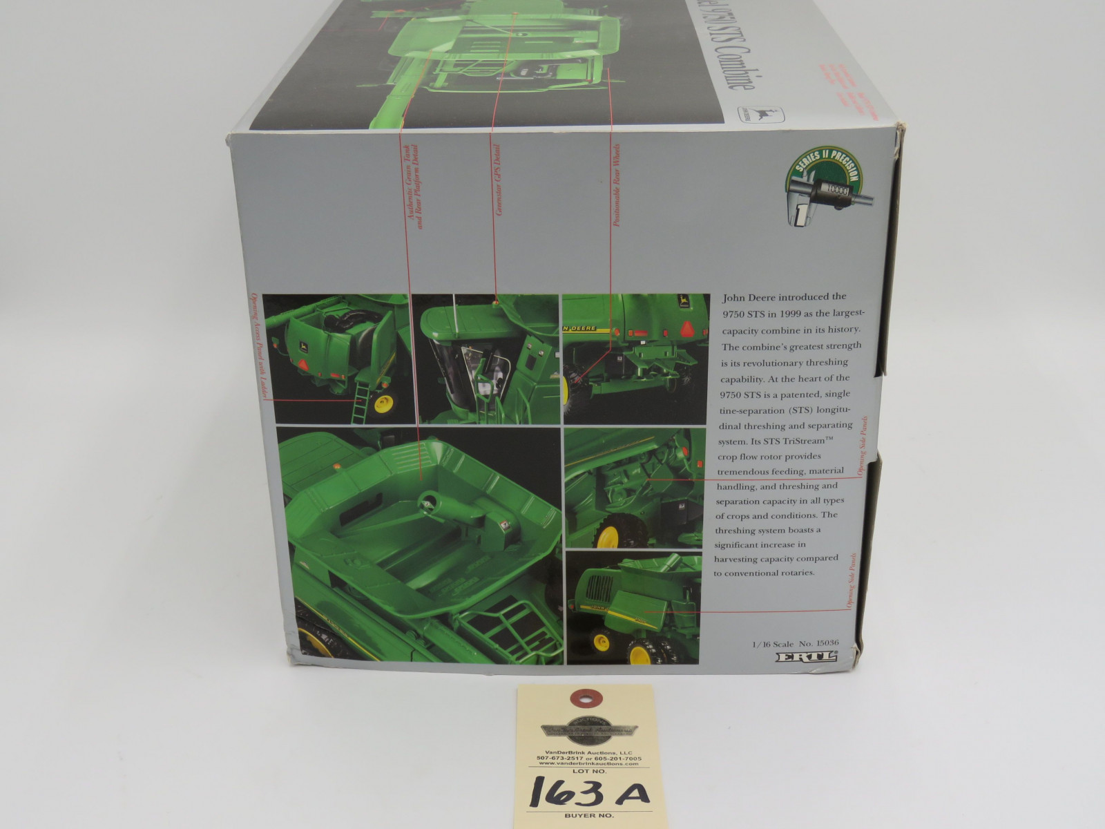2000 ERTL SERIES ll 1 PRECISION THE MODEL 9750 ST COMBINE JD METAL DIECAST NIB  1/16 SCALE - Image 3