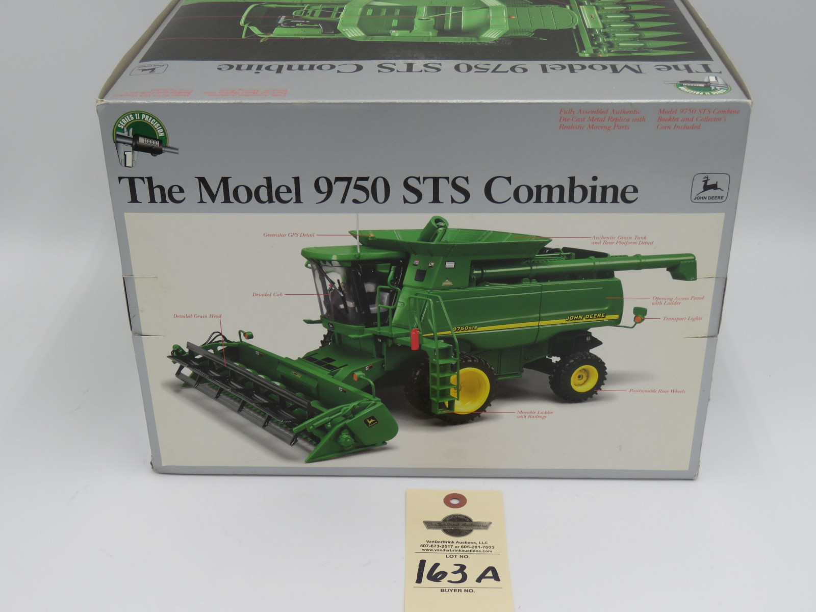 2000 ERTL SERIES ll 1 PRECISION THE MODEL 9750 ST COMBINE JD METAL DIECAST NIB  1/16 SCALE - Image 4