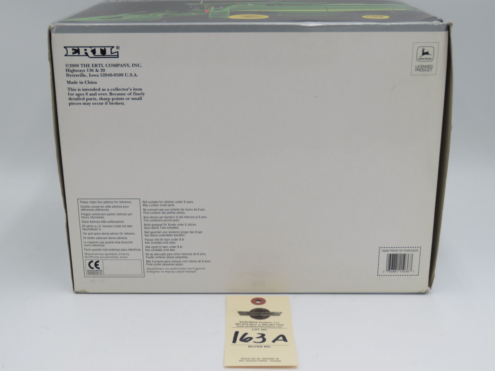 2000 ERTL SERIES ll 1 PRECISION THE MODEL 9750 ST COMBINE JD METAL DIECAST NIB  1/16 SCALE - Image 6