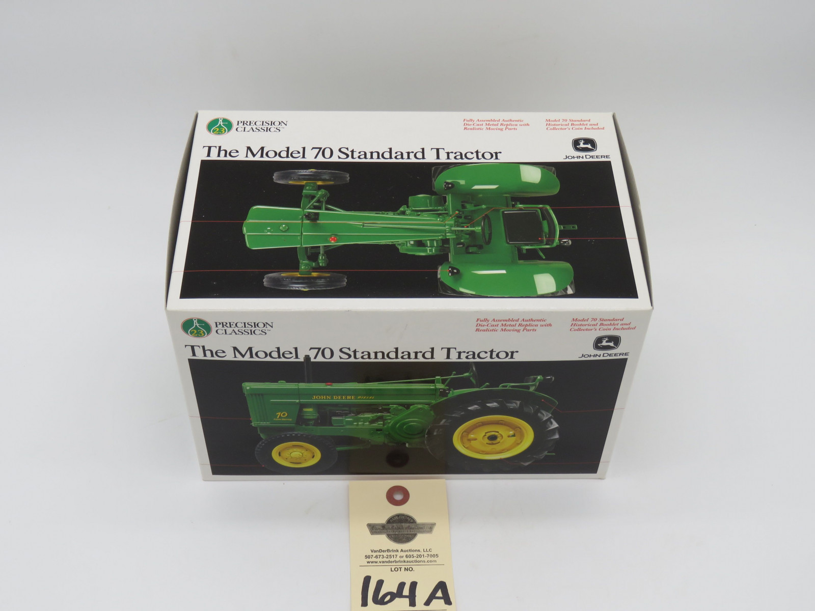 2003 ERTL PRECISION CLASSICS 23 THE MODEL 70 STANDARD TRACTOR JD METAL DIE CAST REPLICA 1/16 SCALE  NIB - Image 2