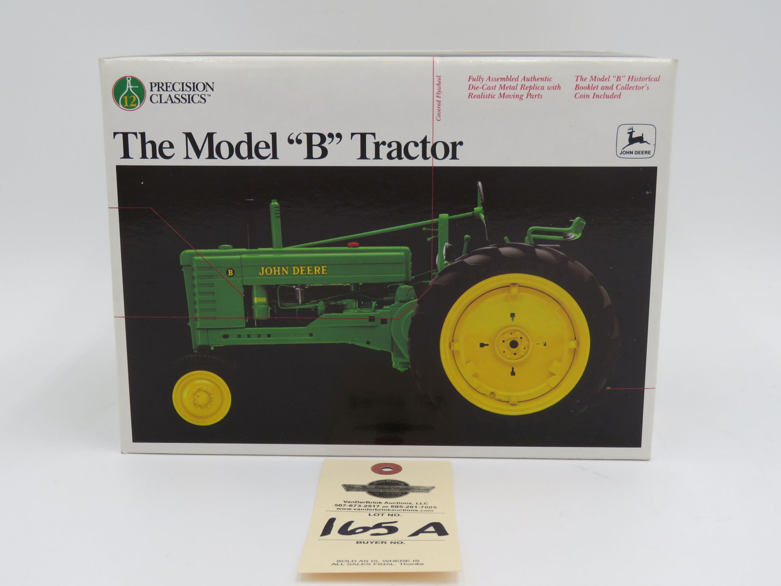 1997 ERTL PRECISION CLASSICS 12 METAL DIECAST REPLICA THE MODEL B TRACTOR 1/16 SCALE - Image 1