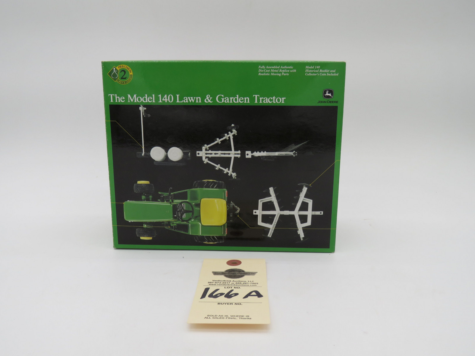 2005 ERTL PRECISION 2 LAWN AND GARDEN THE MODEL 140 LAWN & GARDEN TRACTOR METAL DIECAST JD ERTL 1/16 SCALE - Image 1