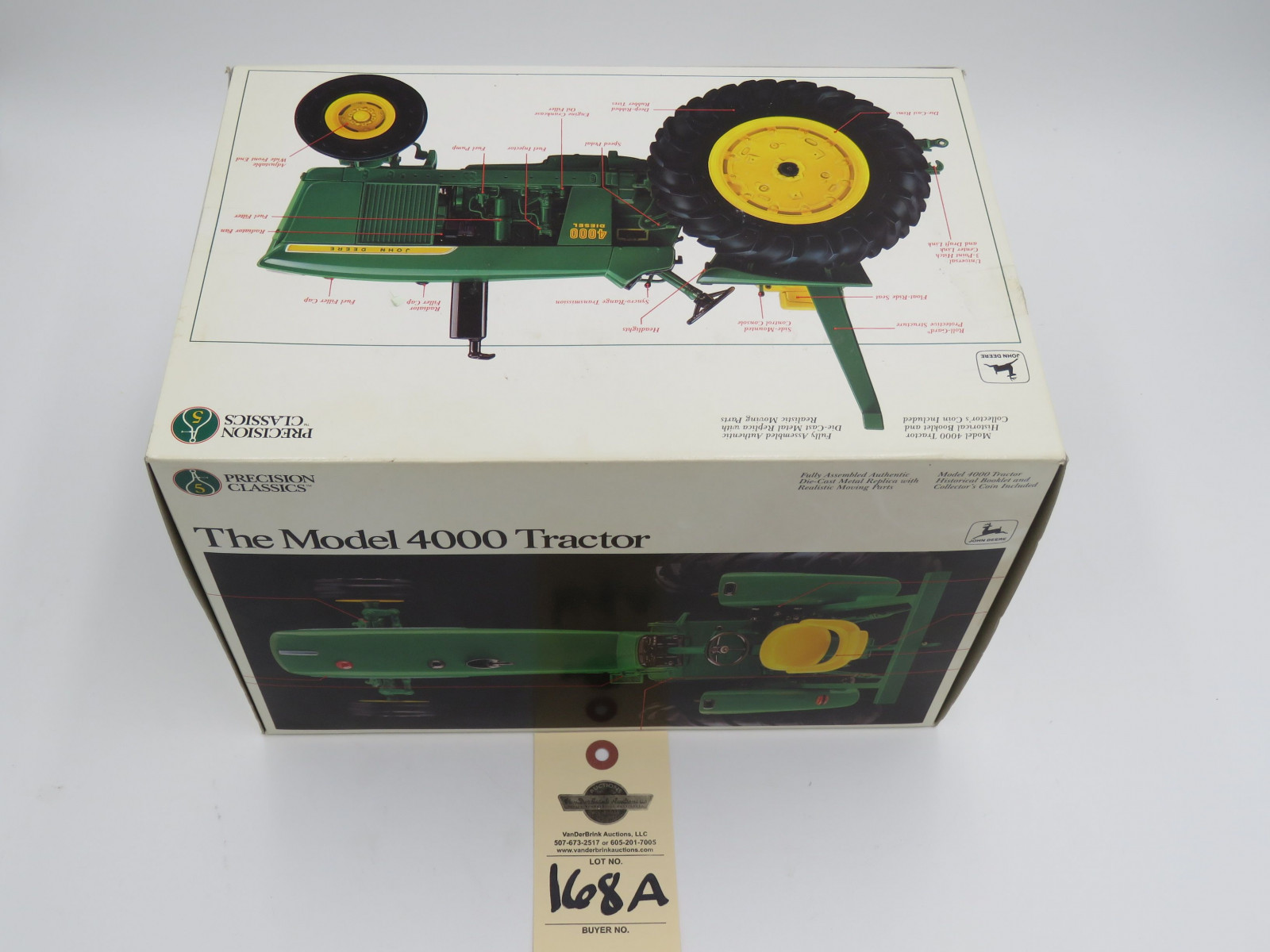 1994 ERTL PRECISION CLASSICS 5 THE MODEL 4000 TRACTOR JD DIE CAST METAL REPLICA 1/16 SCALE - Image 2