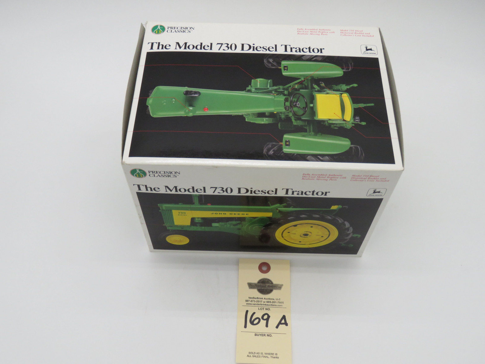 1998 ERTL PRECISION CLASSICS 13 THE MODEL 730 DIESEL TRACTOR JD 1/16 SCALE  NIB Die-Cast - Image 2