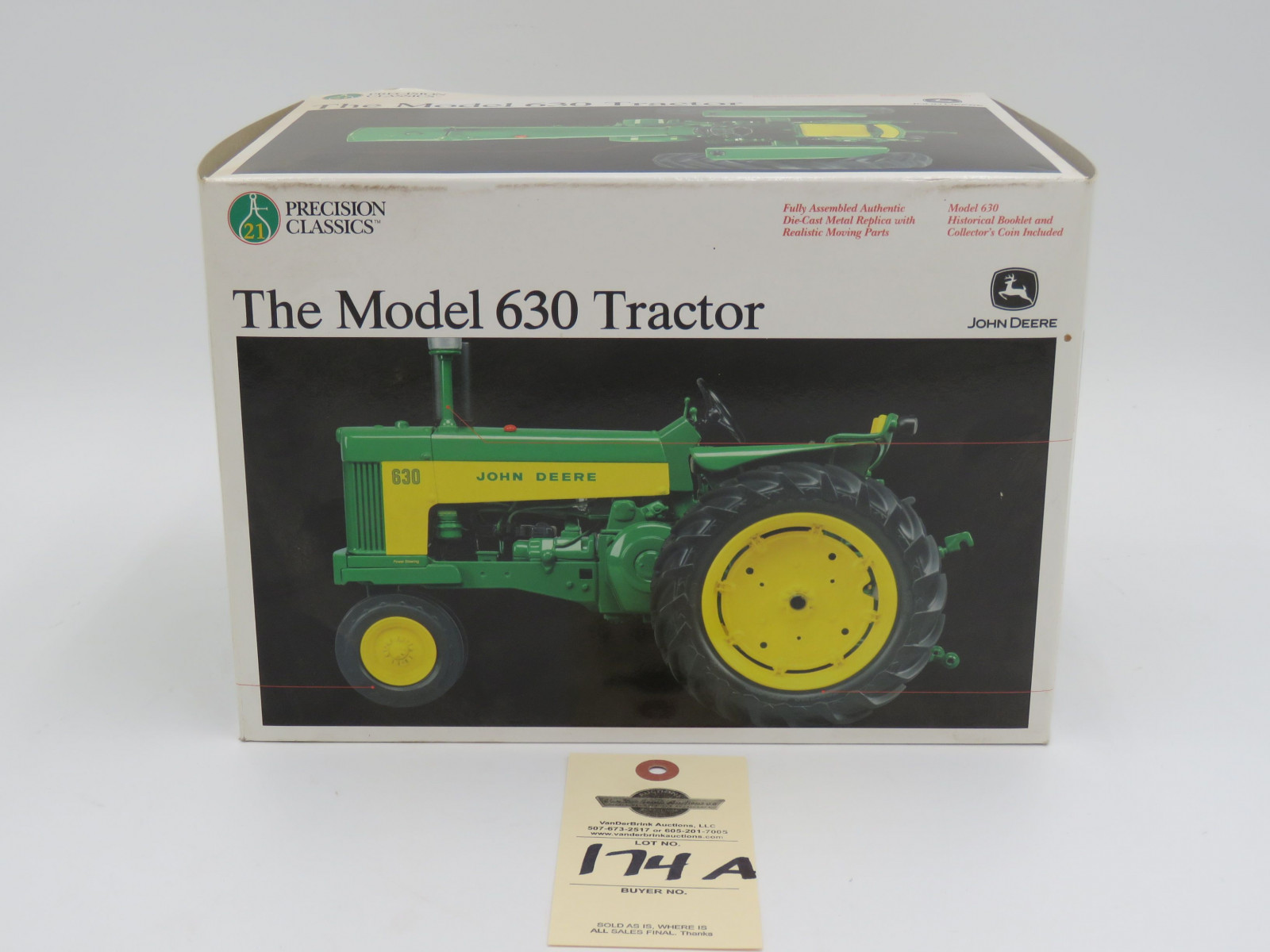 2002 ERTL PRECISION CLASSICS 21 THE MODEL 630 TRACTOR JD METAL DIECAST NIB 1/16 SCALE - Image 1