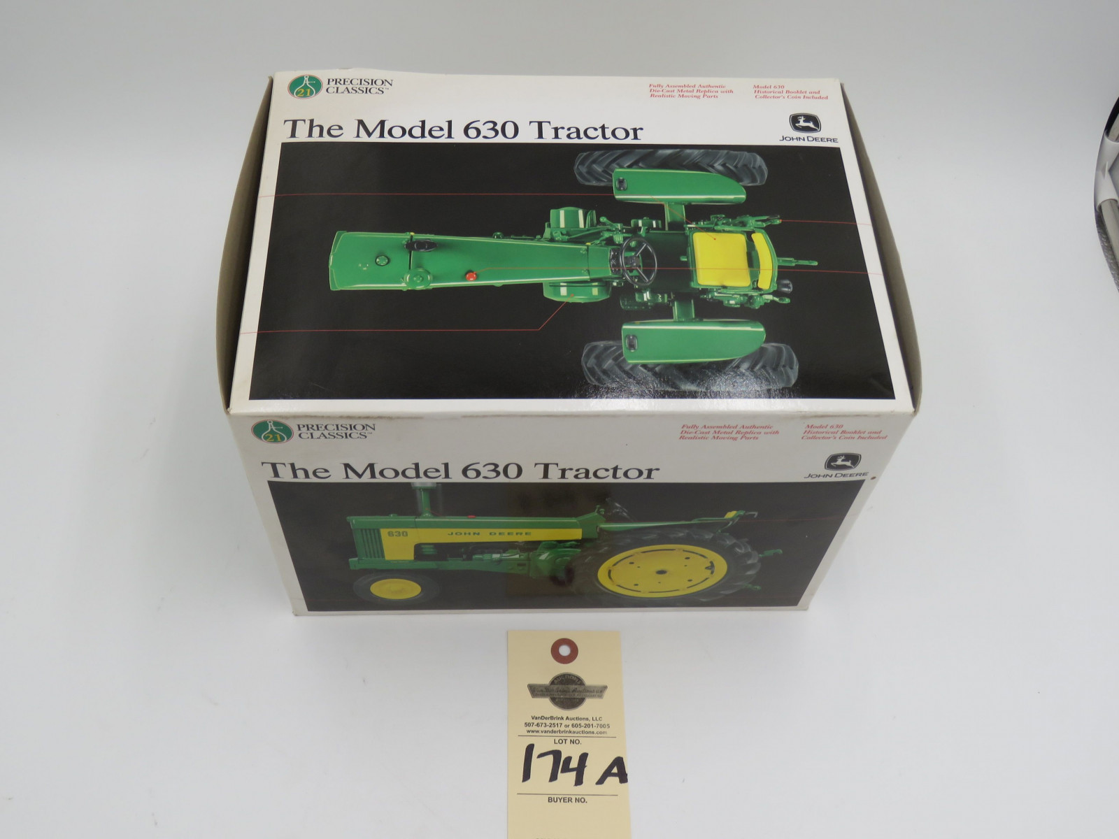2002 ERTL PRECISION CLASSICS 21 THE MODEL 630 TRACTOR JD METAL DIECAST NIB 1/16 SCALE - Image 2