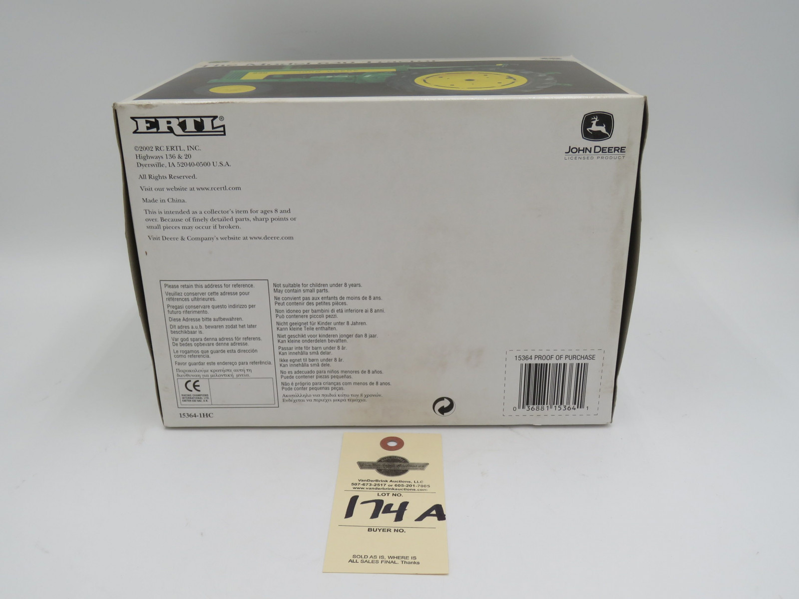 2002 ERTL PRECISION CLASSICS 21 THE MODEL 630 TRACTOR JD METAL DIECAST NIB 1/16 SCALE - Image 6