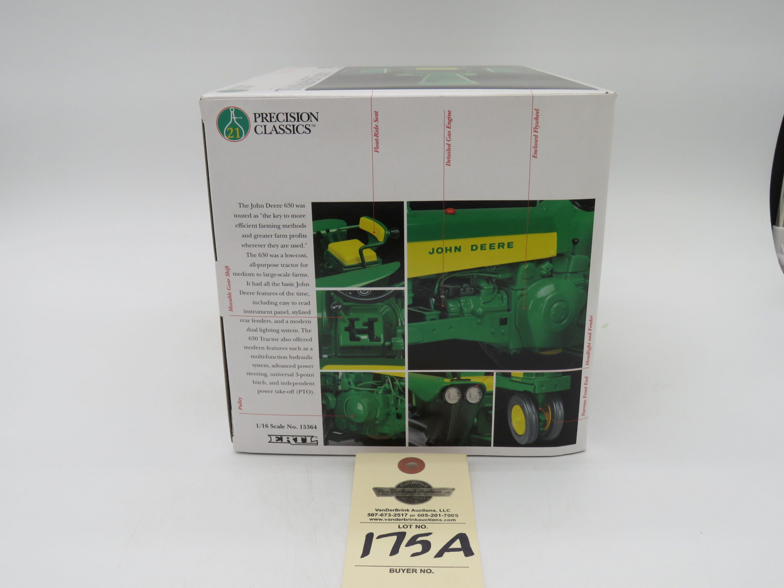 2002 ERTL PRECISION CLASSICS 21 ERTL METAL DIECASE THE MODEL 630 TRACTOR NIB 1/16 SCALE - Image 5