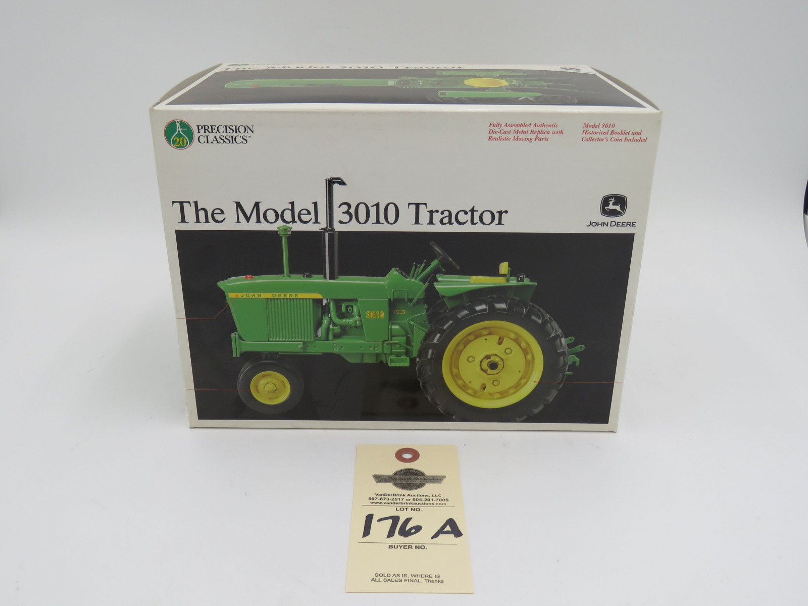 2001 ERTL PRECISION CLASSICS 20 THE MODEL 3010 TRACTOR METAL DIECAST  1/16 SCALE - Image 1