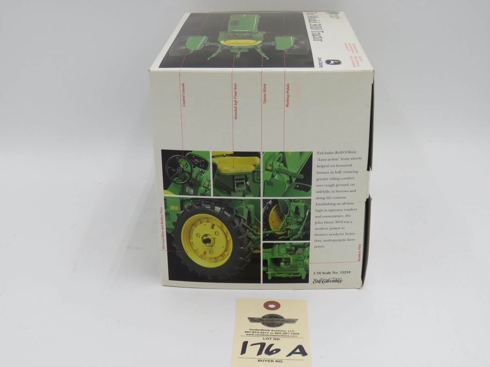 2001 ERTL PRECISION CLASSICS 20 THE MODEL 3010 TRACTOR METAL DIECAST  1/16 SCALE - Image 3