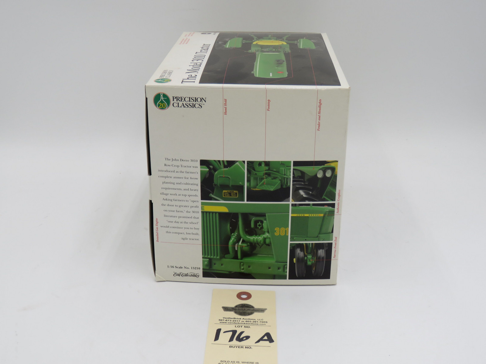 2001 ERTL PRECISION CLASSICS 20 THE MODEL 3010 TRACTOR METAL DIECAST  1/16 SCALE - Image 5